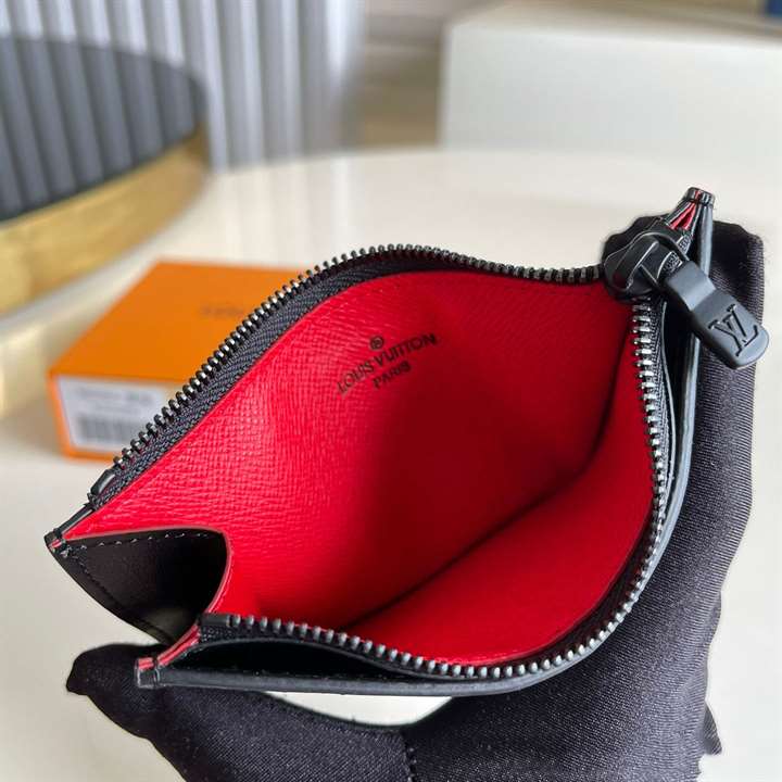 N60354 Louis Vuitton Utility Coin Holder Damier Graphite Coated Canvas - RRG054