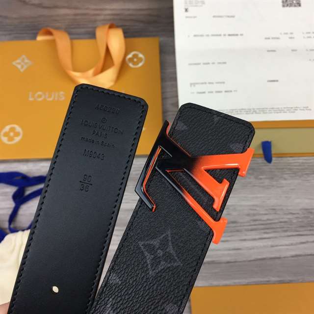 LOUIS VUITTON INITIALES 40MM REVERSIBLE MONOGRAM CANVAS BELT - B96