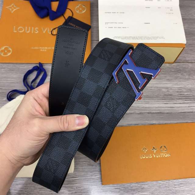 LOUIS VUITTON INITIALES 40MM REVERSIBLE DAMIER INFINI LEATHER BELT - B84