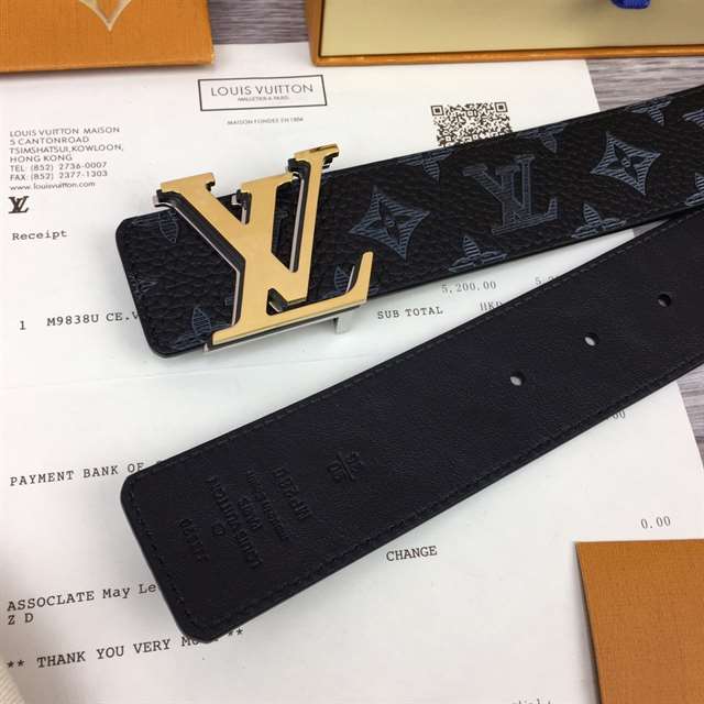 LOUIS VUITTON INITIALES 40MM REVERSIBLE MONOGRAM CANVAS BELT - B112