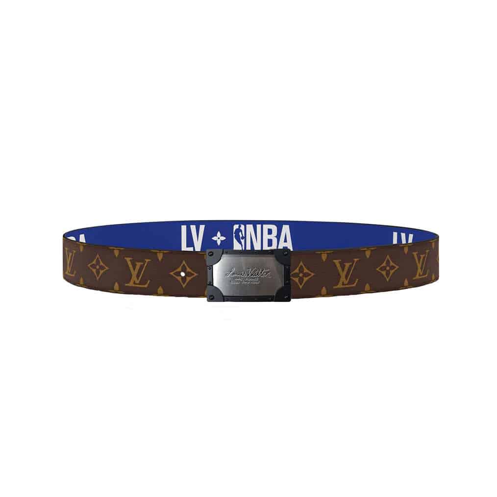 LOUIS VUITTON X NBA 3 STEPS 40MM REVERSIBLE MONOGRAM CANVAS BELT - B97