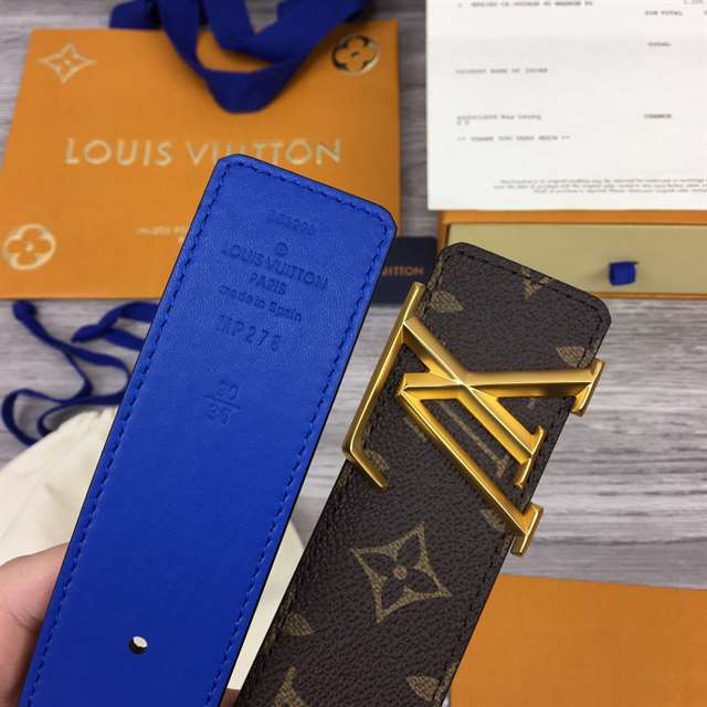 LOUIS VUITTON X NBA 3 STEPS 40MM REVERSIBLE MONOGRAM CANVAS BELT - B99