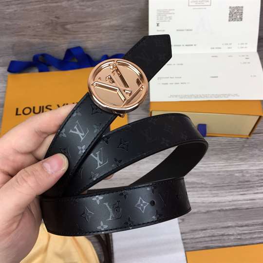 LOUIS VUITTON LV CIRCLE 30MM REVERSIBLE BELT - B139