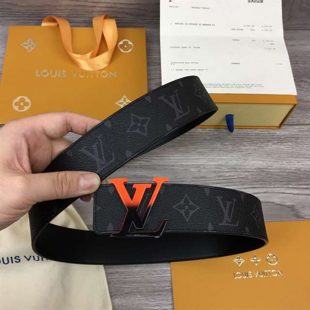 LOUIS VUITTON INITIALES 40MM REVERSIBLE MONOGRAM CANVAS BELT - B96