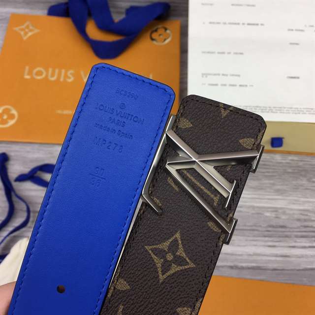 LOUIS VUITTON X NBA 3 STEPS 40MM REVERSIBLE MONOGRAM CANVAS BELT - B100