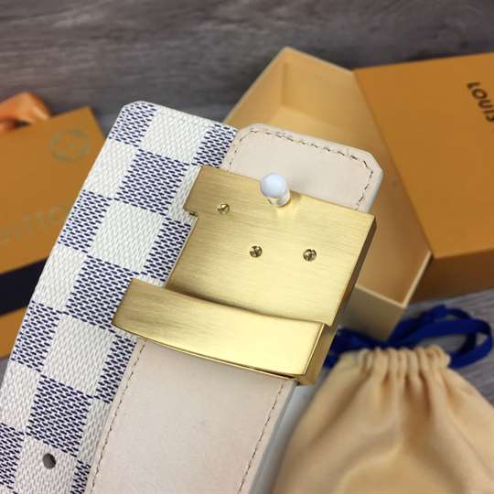 LV INITIALES DAMIER BELT - B134