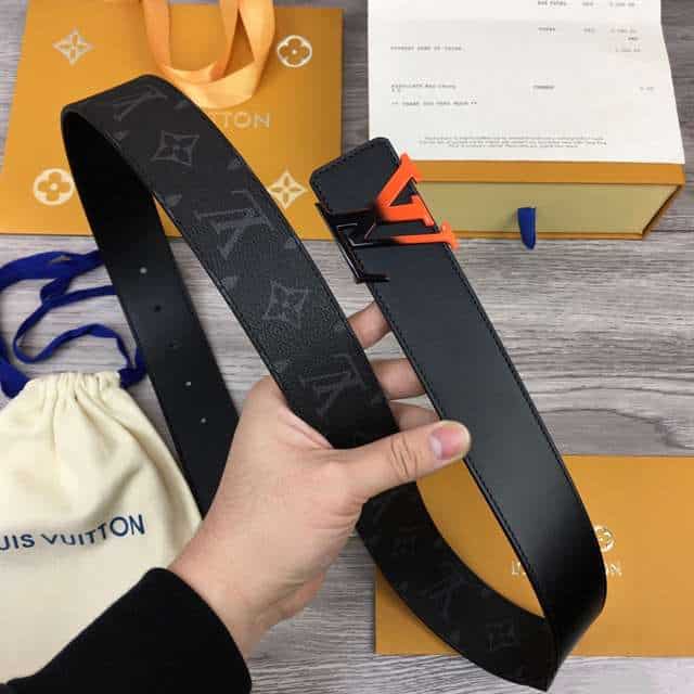 LOUIS VUITTON INITIALES 40MM REVERSIBLE MONOGRAM CANVAS BELT - B96