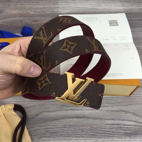 LOUIS VUITTON LV INITIALES 30MM REVERSIBLE - B124