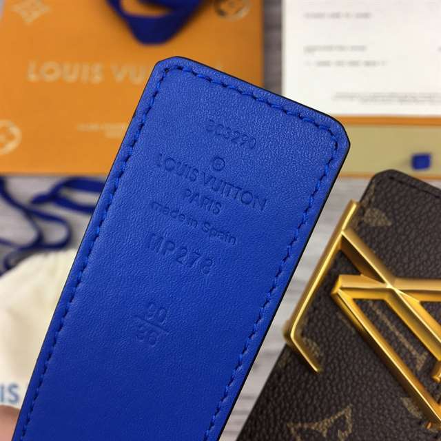 LOUIS VUITTON X NBA 3 STEPS 40MM REVERSIBLE MONOGRAM CANVAS BELT - B99