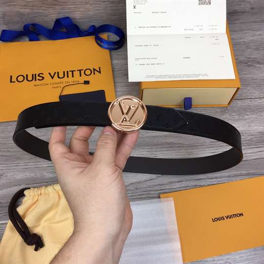LOUIS VUITTON LV CIRCLE 30MM REVERSIBLE BELT - B139