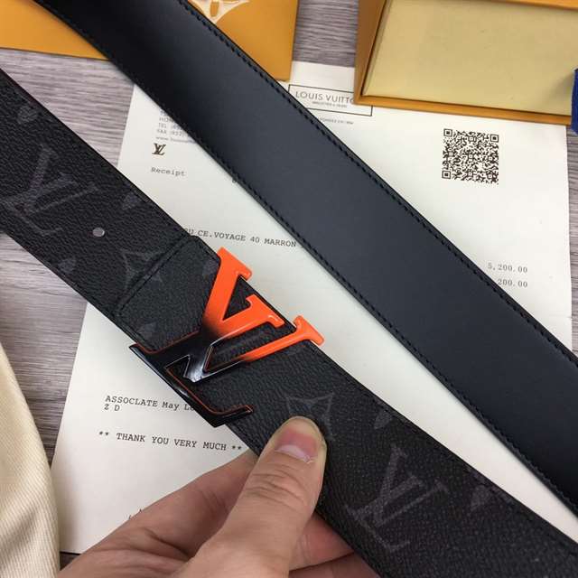 LOUIS VUITTON INITIALES 40MM REVERSIBLE MONOGRAM CANVAS BELT - B96