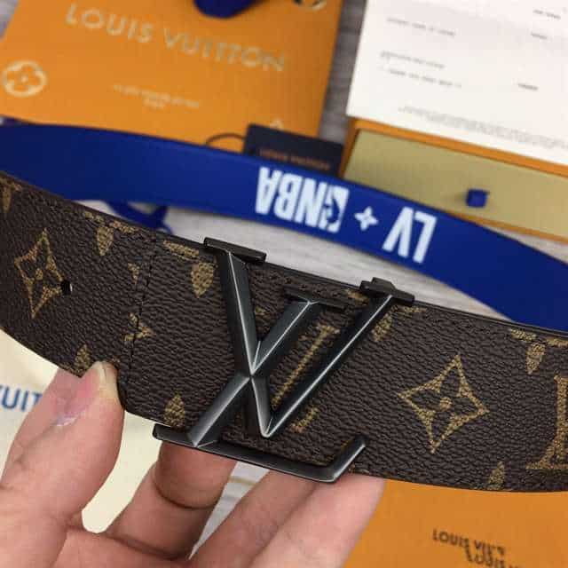 LOUIS VUITTON X NBA 3 STEPS 40MM REVERSIBLE MONOGRAM CANVAS BELT - B98