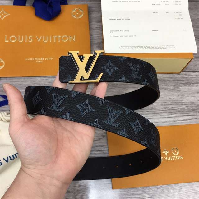 LOUIS VUITTON INITIALES 40MM REVERSIBLE MONOGRAM CANVAS BELT - B112
