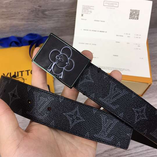 LOUIS VUITTON BELT METROPOLE MONOGRAM VIVIENNE ECLIPSE BLACK - B131