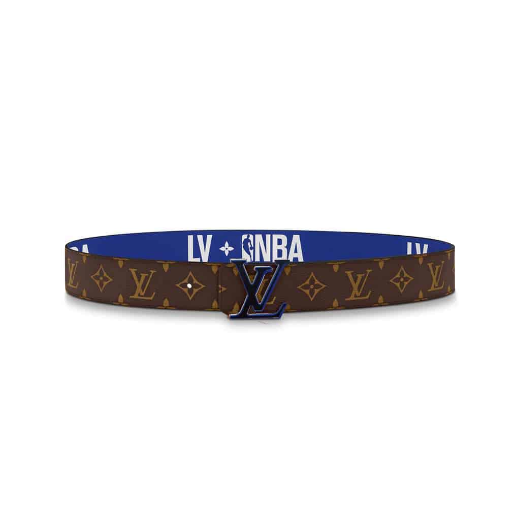 LOUIS VUITTON X NBA 3 STEPS 40MM REVERSIBLE MONOGRAM CANVAS BELT - B114