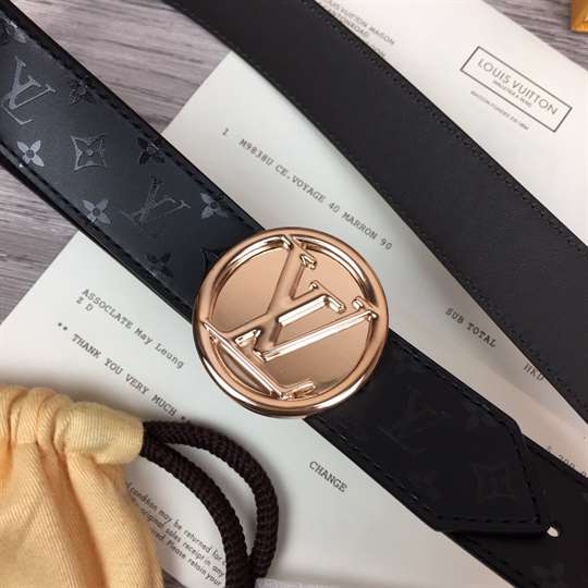 LOUIS VUITTON LV CIRCLE 30MM REVERSIBLE BELT - B139