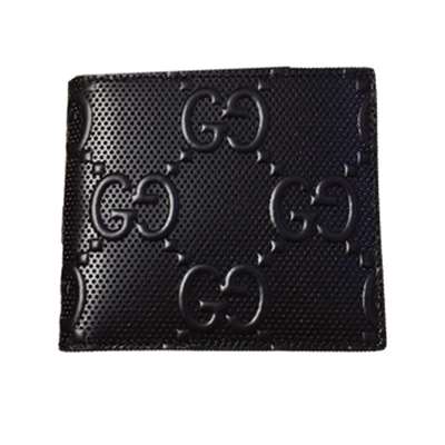 eBay Gucci Men's Black GG Embossed Leather Wallet - WGR038