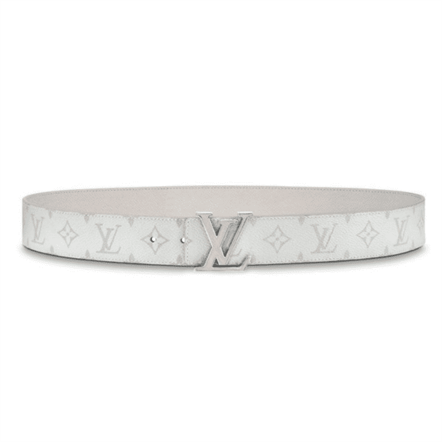LOUIS VUITTON MEN'S INITIALES 40MM REVERSIBLE BELT WHITE - B127