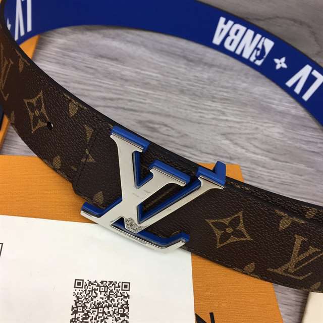 LOUIS VUITTON X NBA 3 STEPS 40MM REVERSIBLE MONOGRAM CANVAS BELT - B113