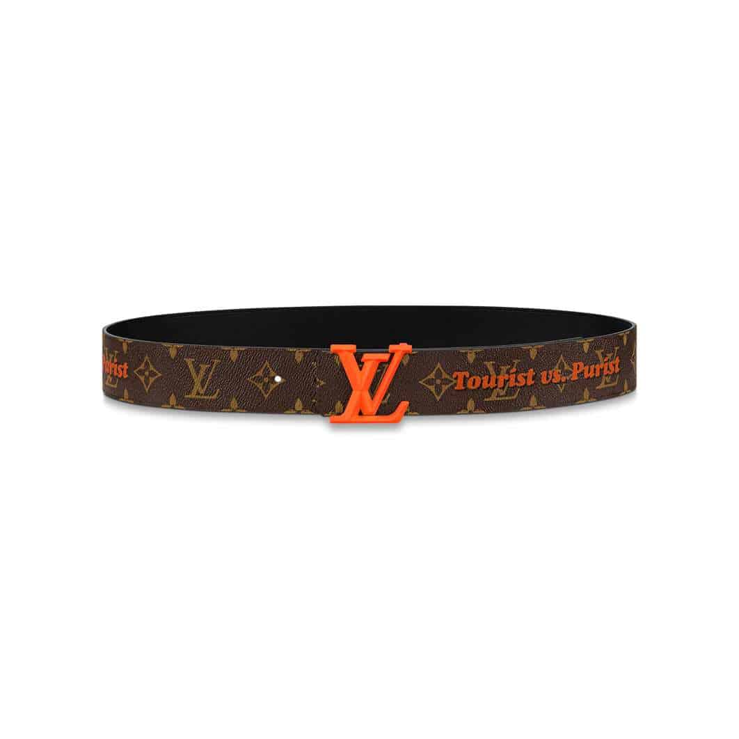 LOUIS VUITTON PYRAMIDE 40MM REVERSIBLE BELT MONOGRAM CANVAS RECTO SIDE - B76