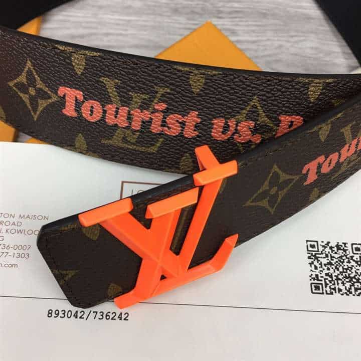 LOUIS VUITTON PYRAMIDE 40MM REVERSIBLE BELT MONOGRAM CANVAS RECTO SIDE - B76