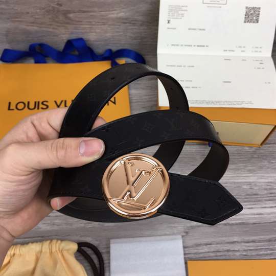 LOUIS VUITTON LV CIRCLE 30MM REVERSIBLE BELT - B139