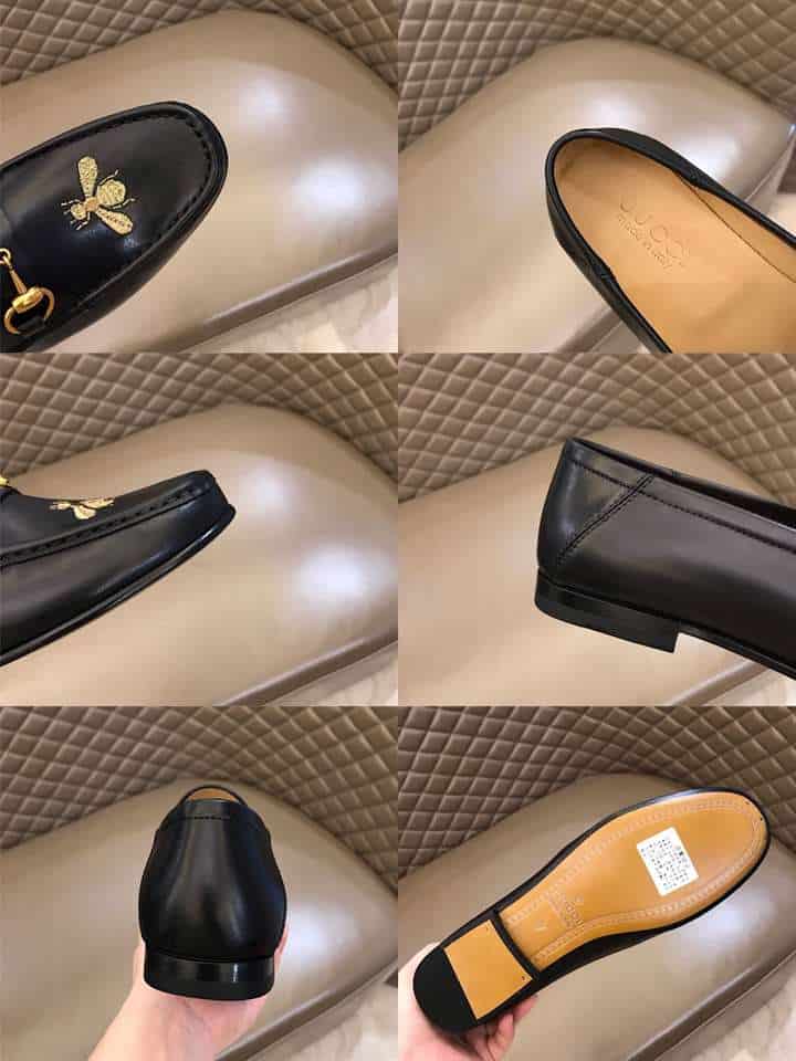 GUCCI LEATHER LOAFER WITH BEE - LDG009