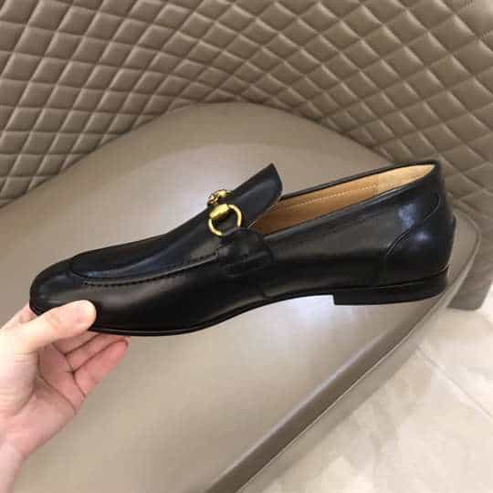 GUCCI JORDAAN LEATHER LOAFER - LDG016