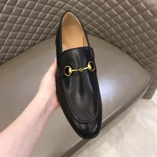 GUCCI JORDAAN LEATHER LOAFER - LDG016