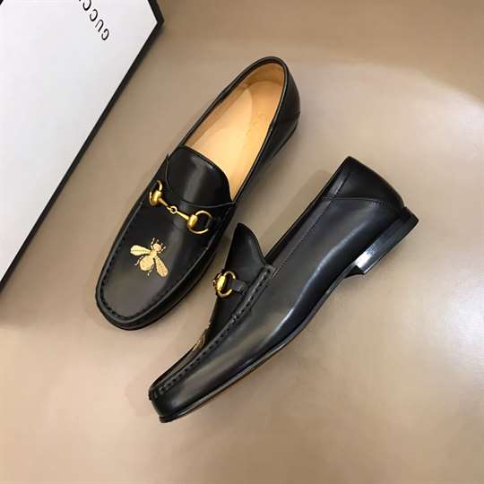 GUCCI LEATHER LOAFER WITH BEE - LDG009