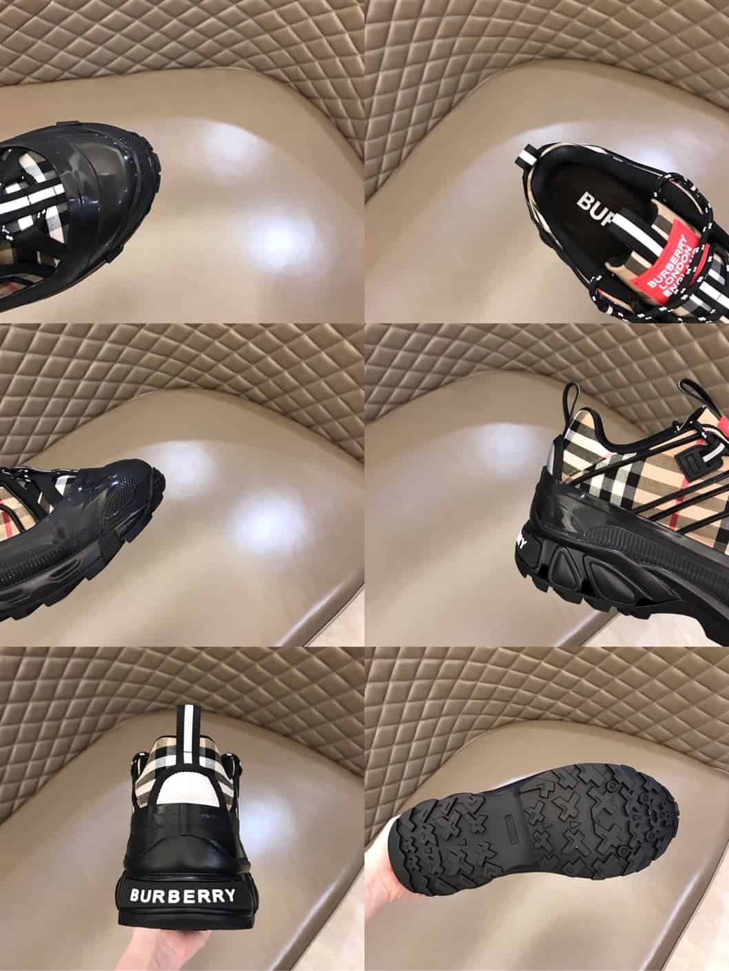 BURBERRY VINTAGE CHECK COTTON AUTHUR SNEAKERS - BBR090