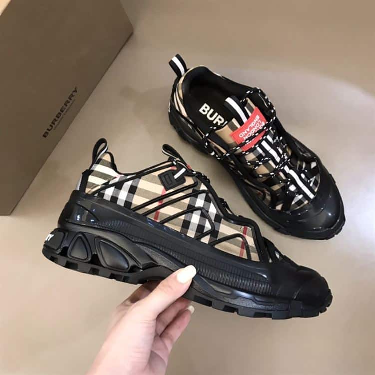 BURBERRY VINTAGE CHECK COTTON AUTHUR SNEAKERS - BBR090