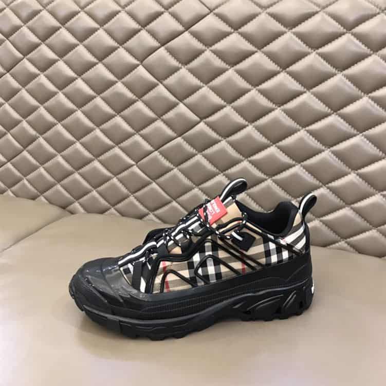 BURBERRY VINTAGE CHECK COTTON AUTHUR SNEAKERS - BBR090