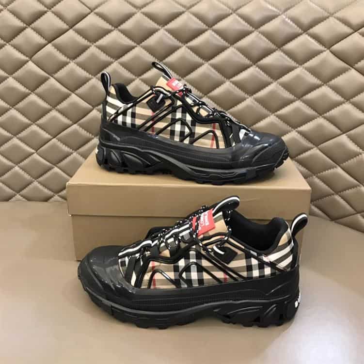 BURBERRY VINTAGE CHECK COTTON AUTHUR SNEAKERS - BBR090