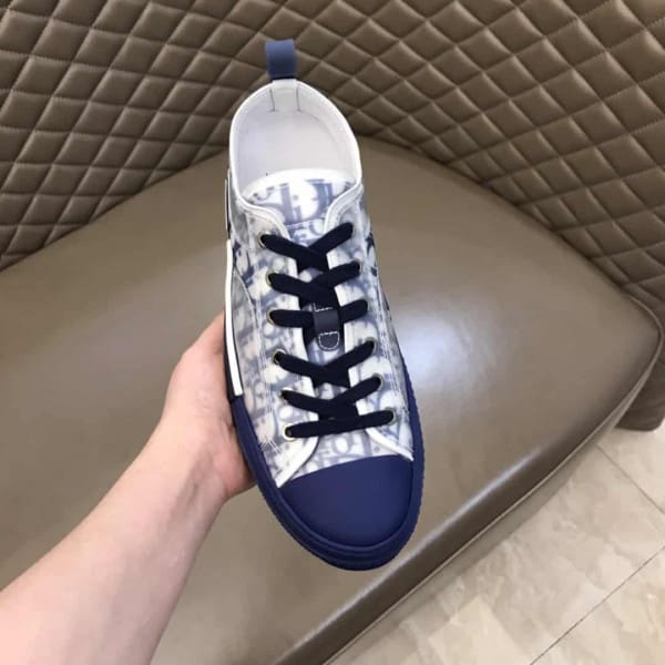 DIOR B23 LOW-TOP SNEAKER IN BLUE DIOR OBLIQUE – CD84