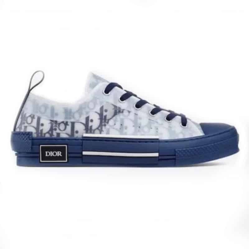 DIOR B23 LOW-TOP SNEAKER IN BLUE DIOR OBLIQUE – CD84