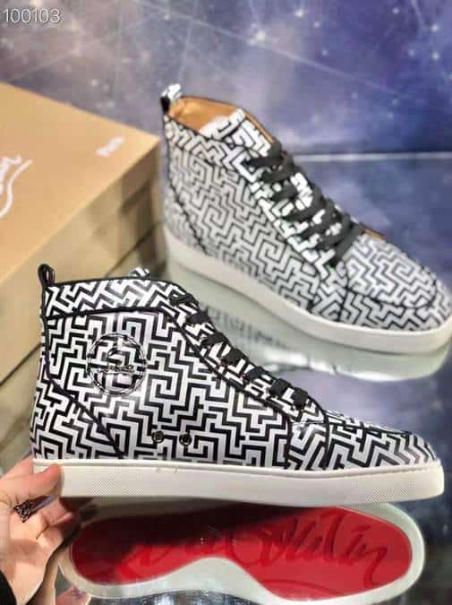 CHRISTIAN LOUBOUTIN HIGH TOP SNEAKER - CL136