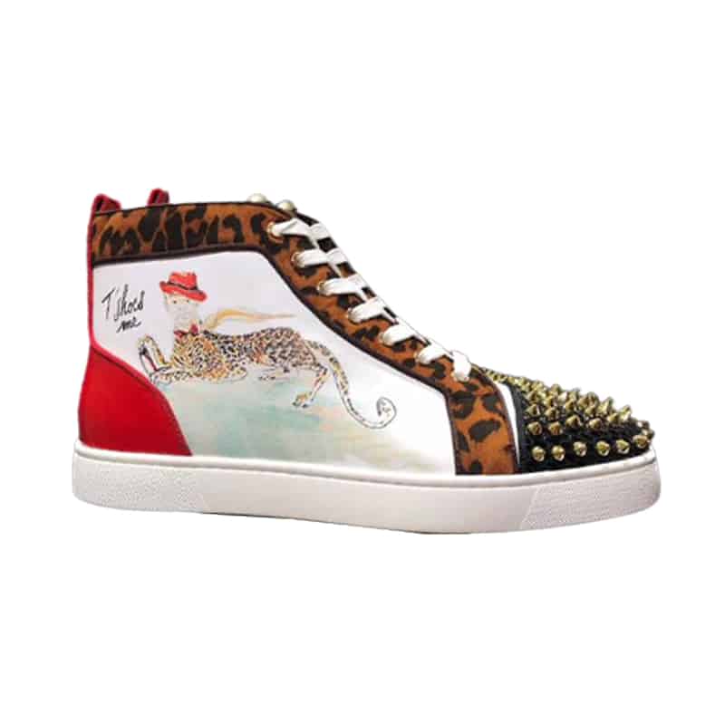 CHRISTIAN LOUBOUTIN HIGH TOP SNEAKER - CL142