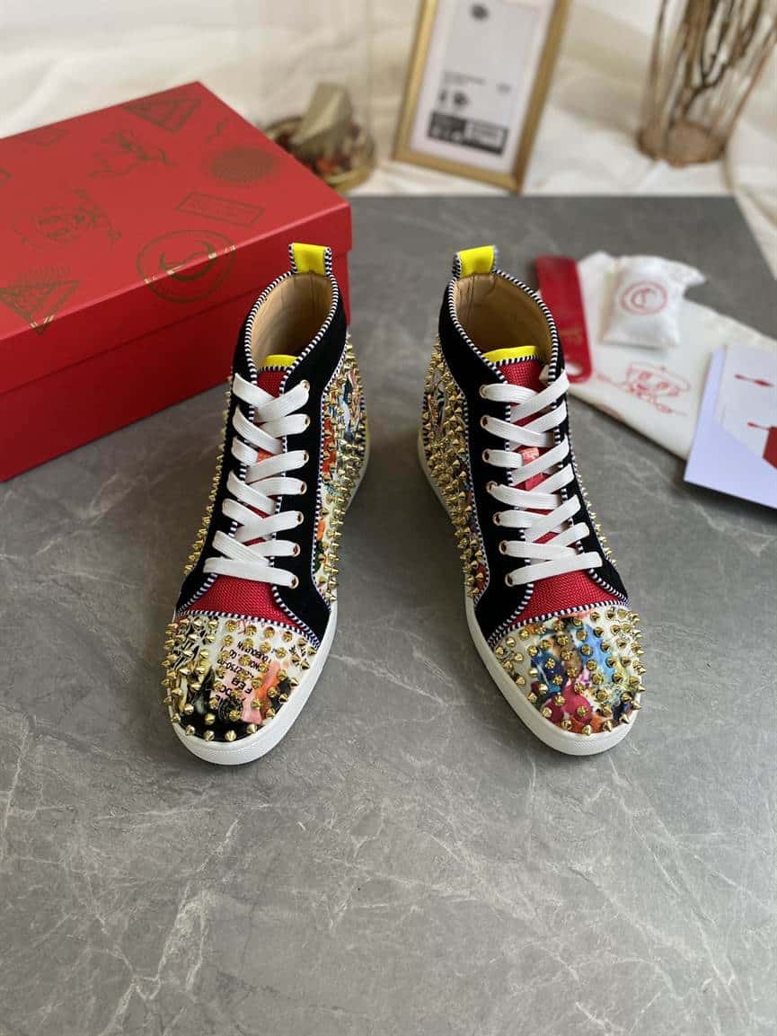 CHRISTIAN LOUBOUTIN HIGH TOP SNEAKER - CL124
