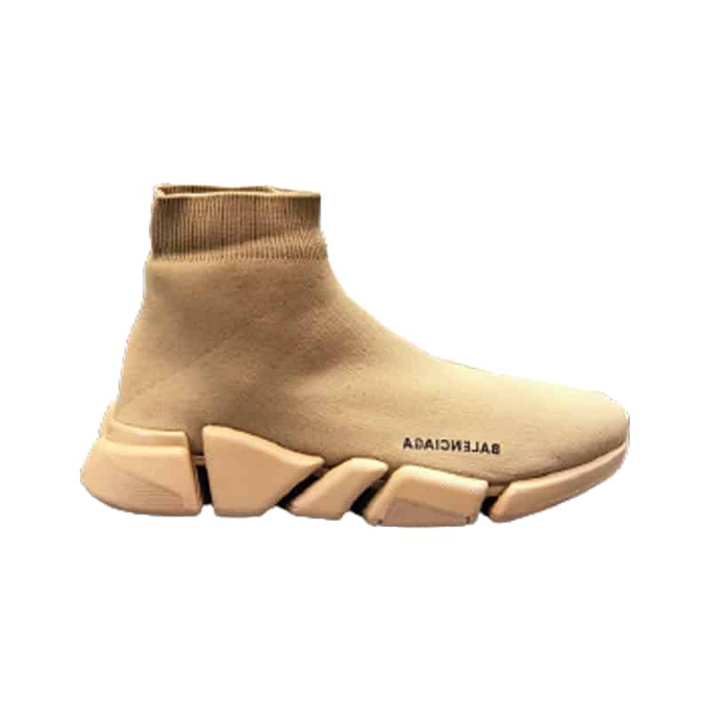 BALENCIAGA MEN'S SPEED 2.0 SNEAKER IN BEIGE - BB153