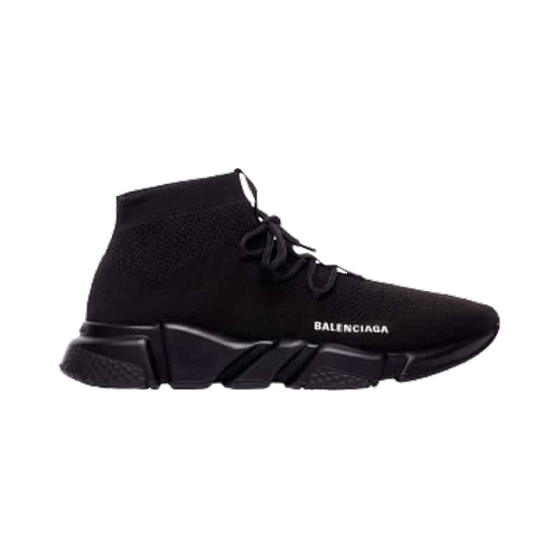 BALENCIAGA MEN'S SPEED LACE-UP SNEAKER IN BLACK - BB163