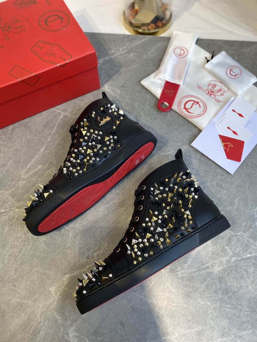 CHRISTIAN LOUBOUTIN HIGH TOP SNEAKER - CL125