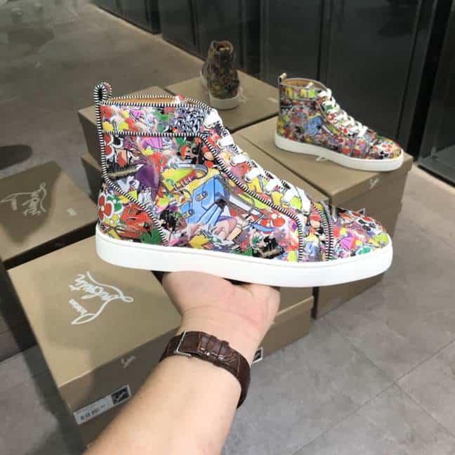 CHRISTIAN LOUBOUTIN HIGH TOP SNEAKER - CL118