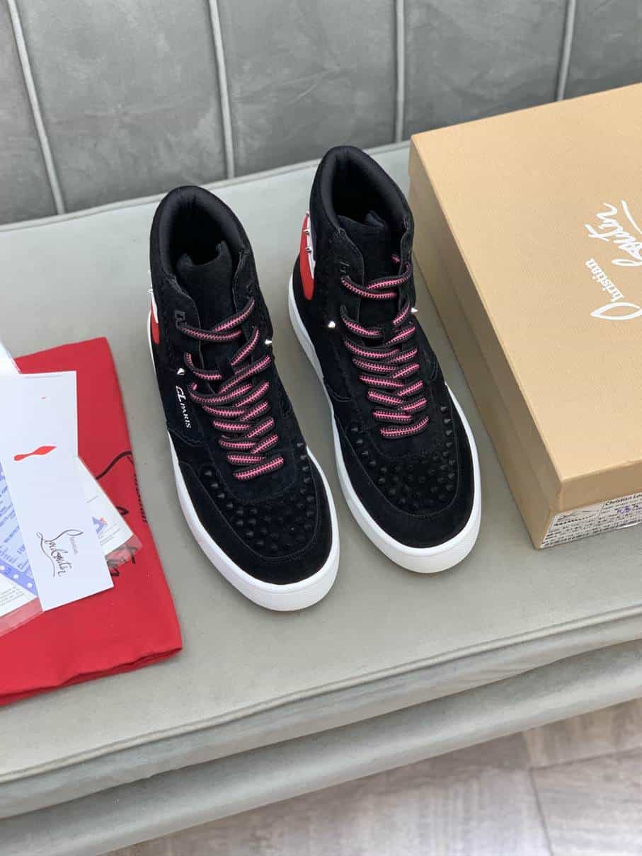 CHRISTIAN LOUBOUTIN HIGH TOP SNEAKER - CL120