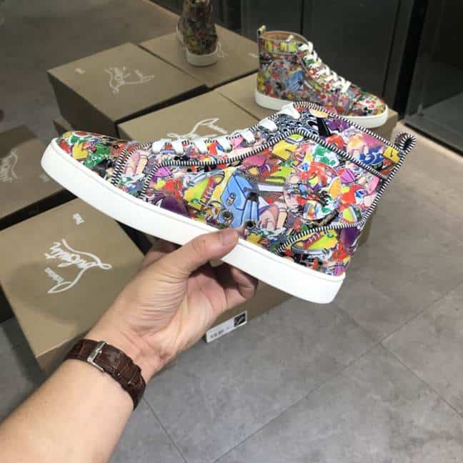 CHRISTIAN LOUBOUTIN HIGH TOP SNEAKER - CL118