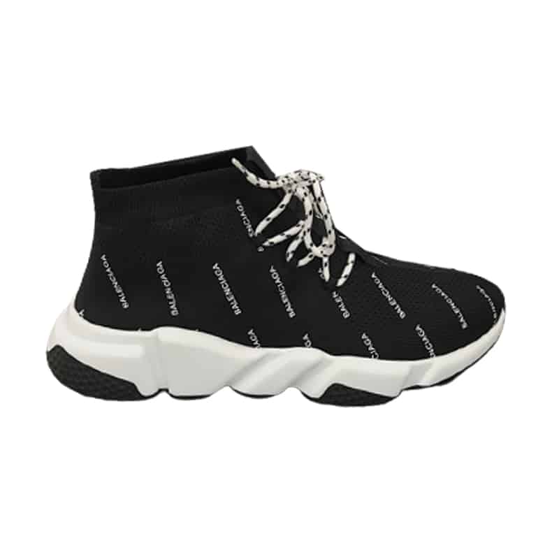 BALENCIAGA MEN'S SPEED LOGO-PRINT SNEAKER - BB166