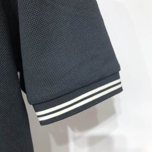 Cotton piquet polo with Interlocking G - GC40