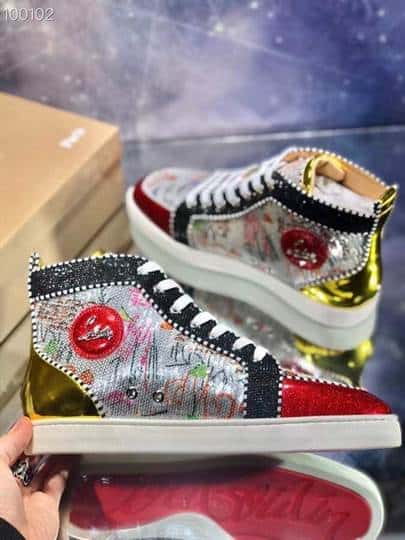 CHRISTIAN LOUBOUTIN HIGH TOP SNEAKER - CL135