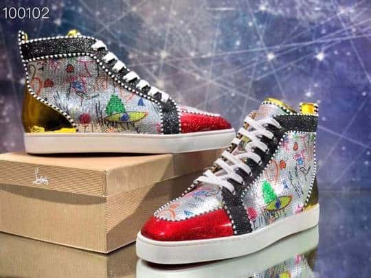 CHRISTIAN LOUBOUTIN HIGH TOP SNEAKER - CL135