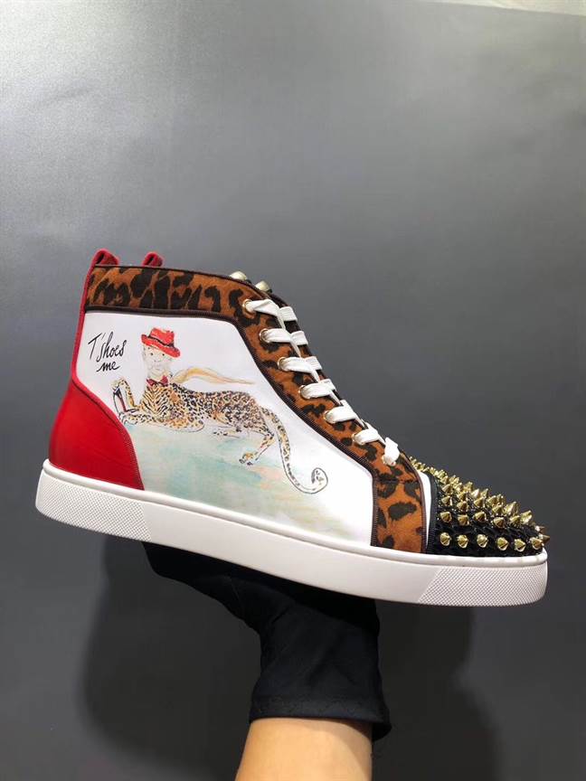 CHRISTIAN LOUBOUTIN HIGH TOP SNEAKER - CL142